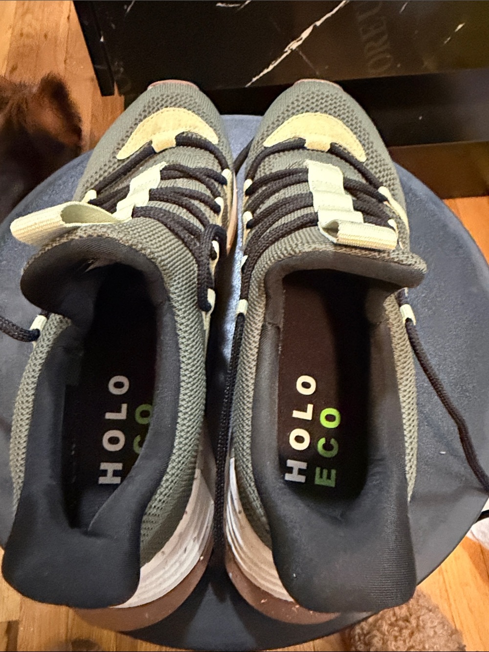 HOLO ECO Men’s Olive & Black Athletic Sneakers